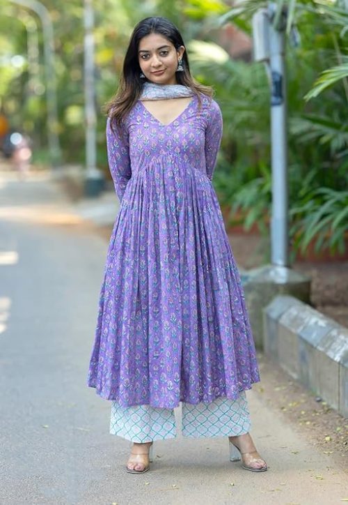 anarkali dress with dupatta